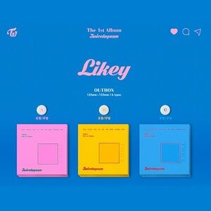 TWICE Likey Album Outbox Set - Pink, Yellow, Blue